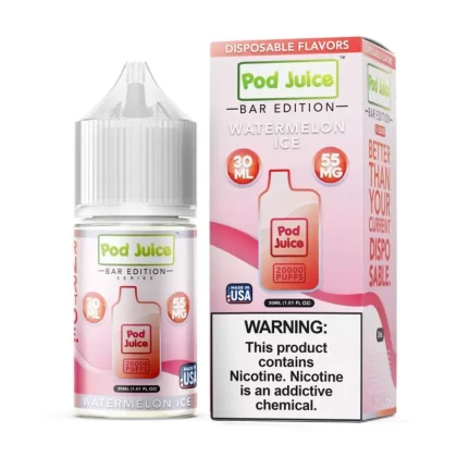 Pod Juice Watermelon Ice 30ml Salt - Vape Product, Vape Product