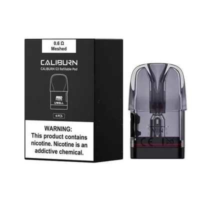UWELL Caliburn G3 2.5ML Replacement Pod - 4 Count - 0.9 ohm Meshed (2.5ml)