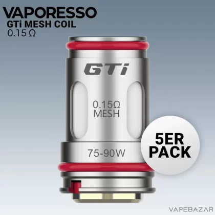 Vaporesso GTi Mesh Coil – 0,15 Ohm 5er Pack