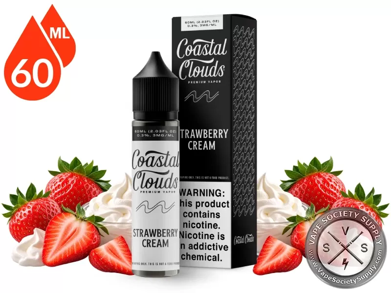 Strawberry Cream Coastal Clouds 60ml