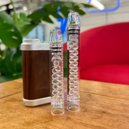 Tinymight Glass Stem with Balls - Size#Short>Long (2B203A)