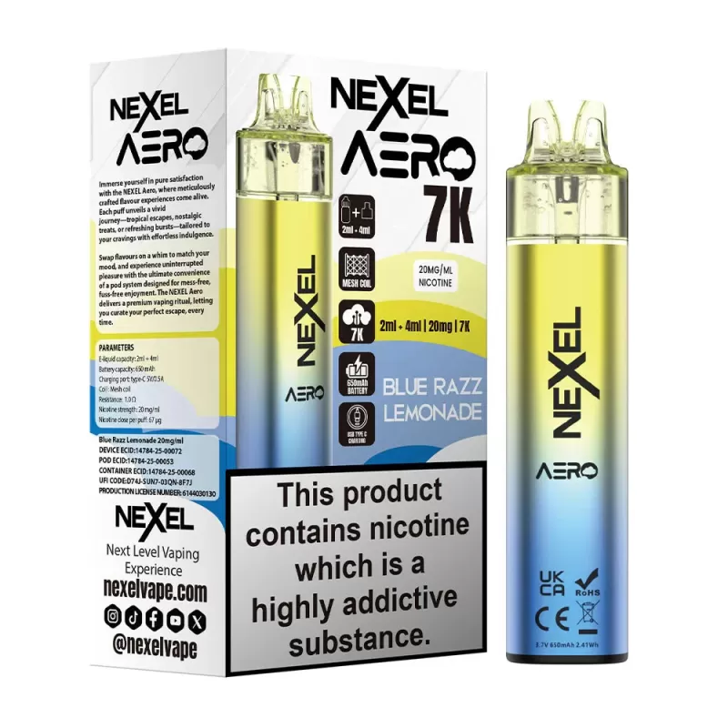 Nexel Aero 7K Prefilled Pod Kit - Juicy Peach - Image 2