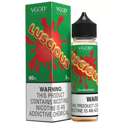 LUSCIOUS EJUICE – VGOD 60ml (0mg, 3mg, 6mg, 12mg, 18mg) Nicotine - Vape Product, Vape Product