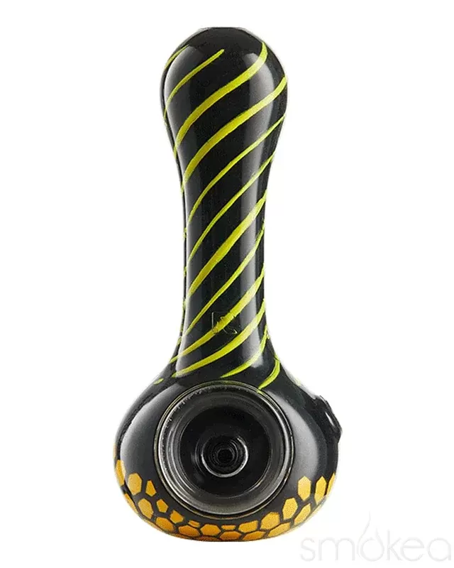 Eyce Oraflex Honeycomb Silicone Spoon - Color#Black>Blue>Gray>Green>Purple