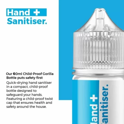 HAND SANITISER LIQUID – 60ML 70% Alcohol - United Kingdom