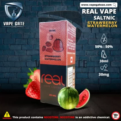 STRAWBERRY WATERMELON - REAL VAPE SALTNIC 30ml - 20 mg - 30 ml