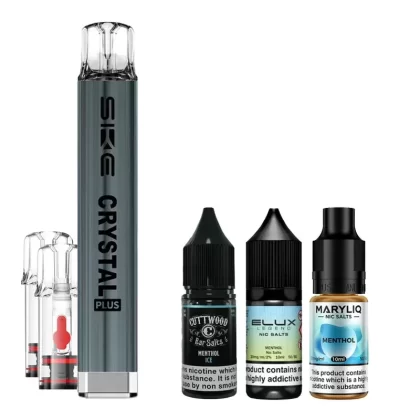 SKE Crystal Plus Menthol Bundle - Colour#Red (ECC9F0) (ECC9F0)