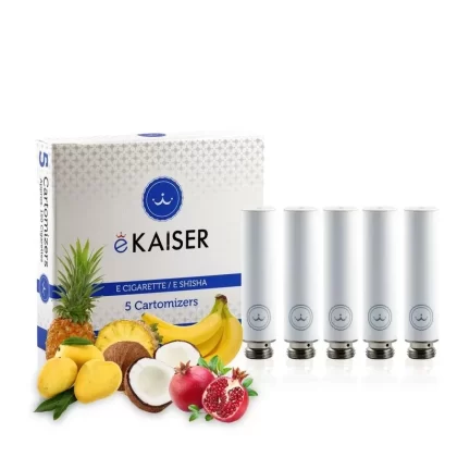 E Shisha E Liquid 5 Pack White Cartomizer Tropical Mix For eKaiser eShisha