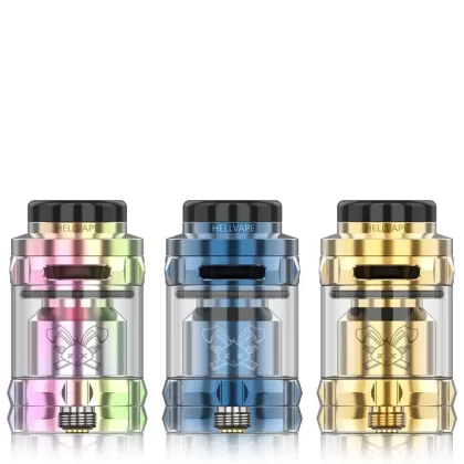 Dead Rabbit Solo RTA By Hellvape - Colour#Gunmetal>Stainless Steel>Matte Black>Rainbow>Gold>Blue (2F5622)