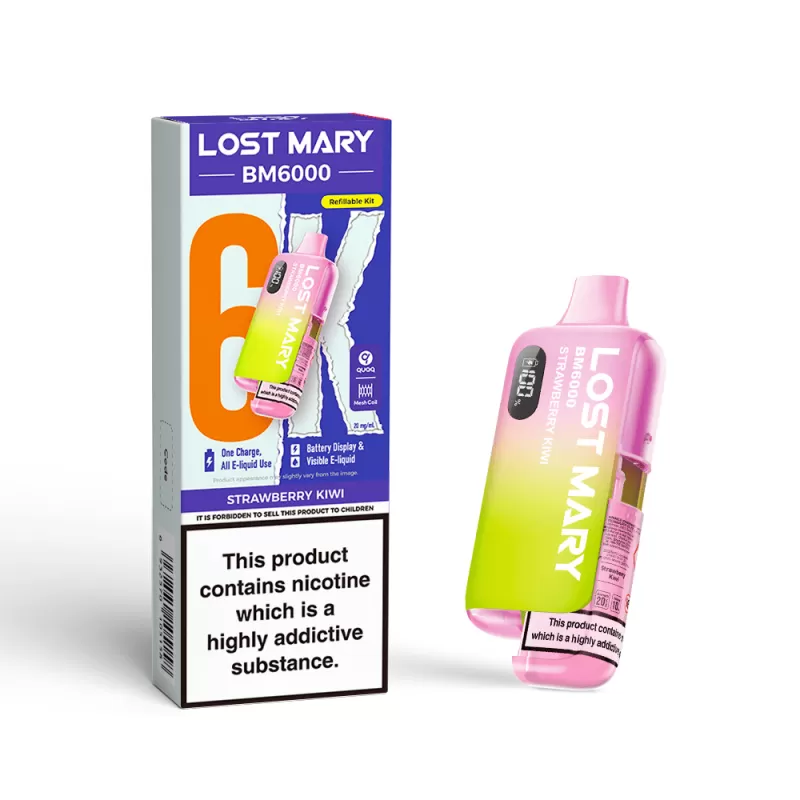 Lost Mary BM6000 Prefilled Pod Kit Strawberry Kiwi - 20mg