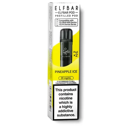 Pineapple Ice Elfbar 600 Prefilled Pods - Ecigarettedirect Co