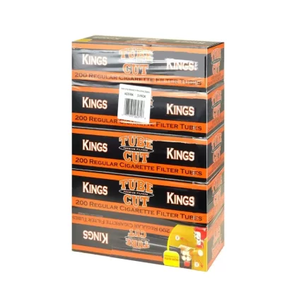 Gambler Tube Cut Filter Tubes Full Flavor 5 Cartons of 200 - Size#King Size>100 mm