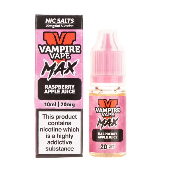 Raspberry Apple Juice Nic Salt E-Liquid by Vampire Vape Max - 5mg - Image 2