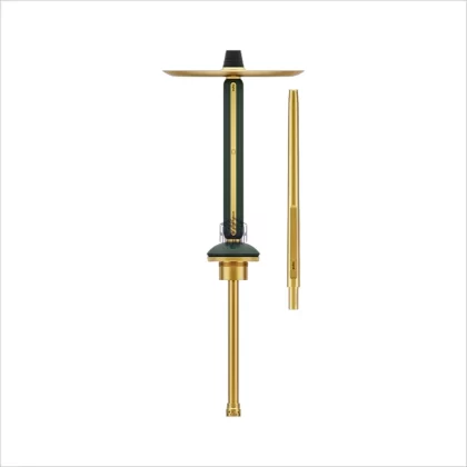 Shisha Alpha Hookah Echo Gold Emerald Green - Gwint+Uszczelka; Dyfuzor, Talerzyk (8D4A3E)