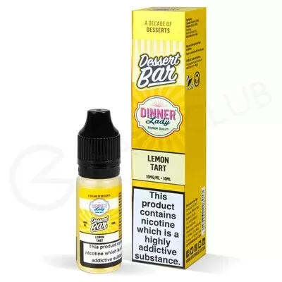 Lemon Tart Nic Salt E-Liquid by Dinner Lady Dessert Bar Salts - Ecigpremium