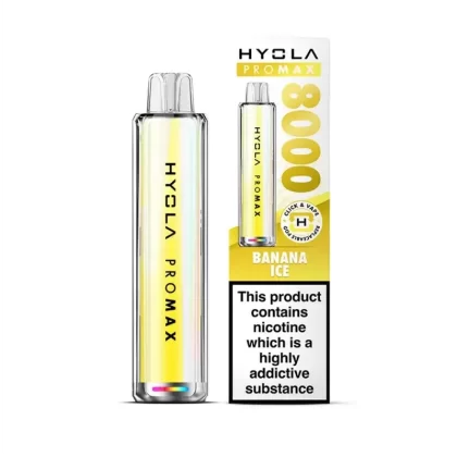 Hyola Pro Max 8000 Prefilled Pod Kit Banana Ice - Nicotine Strength#20mg (1C7244)