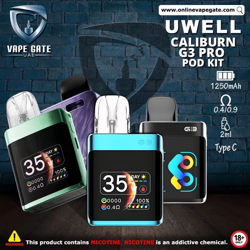 Uwell Caliburn G3 Pro Koko Pod System Kit 1250mAh - Light Silver