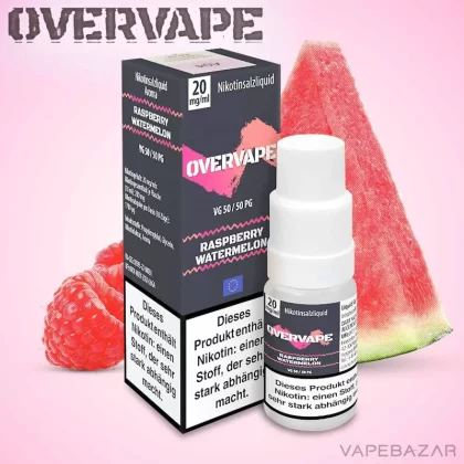 Overvape Nikotinsalz Liquid – Raspberry Watermelon - 10mg/ml, 5mg/ml; Propylenglykol, Glycerin