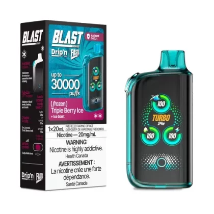Drip’n by Envi x Fasta Blast 30K Disposable – Triple Berry Ice