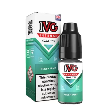 Fresh Mint Nic Salts E-Liquid Intense Salts Series by IVG (10ml) - 10mg