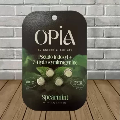 OPiA Pseudoindoxyl + 7-Hydroxymitragynine Chewable Tablets 4ct - flavor#Classic -- Cherry Single 4ct Blister Pack>Spearmint Single 4ct Blister Pack>Wild Berry Single 4ct Blister Pack