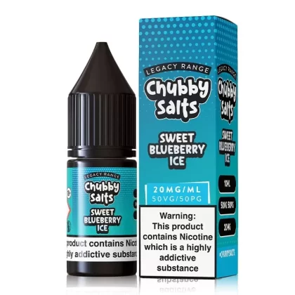 Sweet Blueberry ICE By Chubby Salts 10ml - Nicotine Strength#10mg (Salt)>20mg (Salt) (CEE12E)