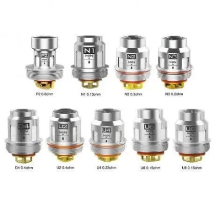 VOOPOO UFORCE Replacement Coil 5pcs - Resistance#D4 0.4ohm>N1 0.13ohm>U2 0.4ohm>U4 0.23ohm>U6 0.15ohm>U8 0.15ohm>N3 0.2ohm>P2 0.6ohm>N2 0.3ohm