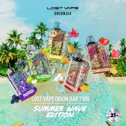 Lost Vape Orion Bar Rechargeable Disposable Vape 7500 Puffs - Apple Cotton Candy (EXOTIC EDITION)