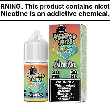 BLUE RAZZ APPLE ICE BY VOODOO JUICE FLAVORMAX SALTS 30ML - Vapejuice