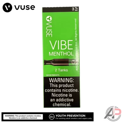 Vuse Vibe Menthol Tank 2 Pack - Vibe Menthol 3.0% (30mg) Nicotine