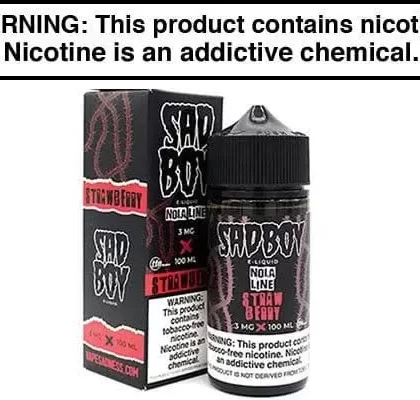 NOLA STRAWBERRY BY SADBOY E LIQUID 100ML - Vapejuice