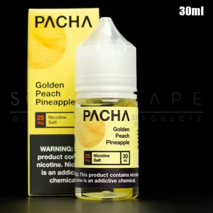 Pacha Mama – Golden Peach Pineapple Nic Salt 30ml
