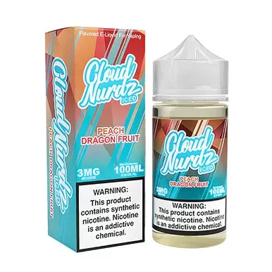 Peach Dragonfruit Iced By Cloud Nurdz E-Liquid TF-Nic 100mL