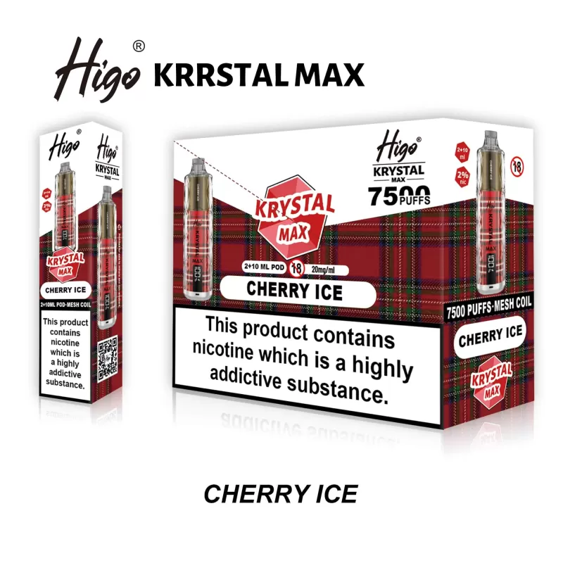 Higo Krystal Max 7500 Prefilled Pod Kit - Box of 10 - Image 3