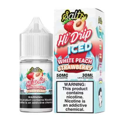Hi Drip Salts - Iced White Peach Strawberry 30mL