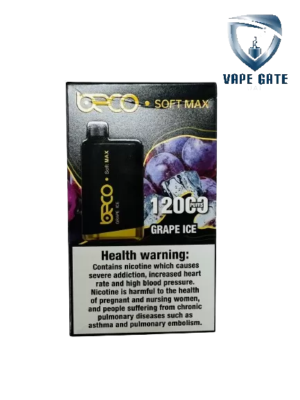 BECO SOFT MAX DISPOSABLE VAPE (12000 PUFFS) - 50 mg / Blueberry Ice - Image 2