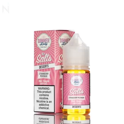 Dinner Lady Salt - Strawberry Meringue - 30ml - 50mg