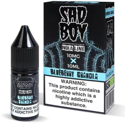 Sadboy Blueberry Granola Nic Salt Vape Juice - 10 Pack - 10mg