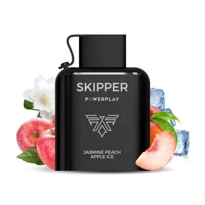 Skipper Powerplay – Jasmine Peach Apple Ice Disposable Pod (16000 Puff) (50Mg)
