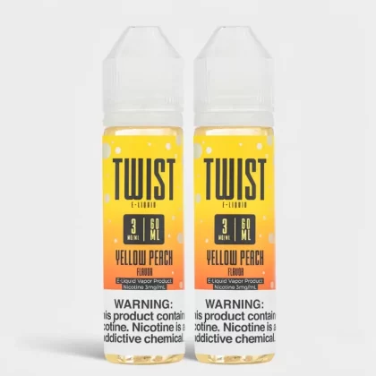 Twist E-Liquids Yellow Peach (Peach Blossom Lemonade) 120mL - Vape Product, Vape Product