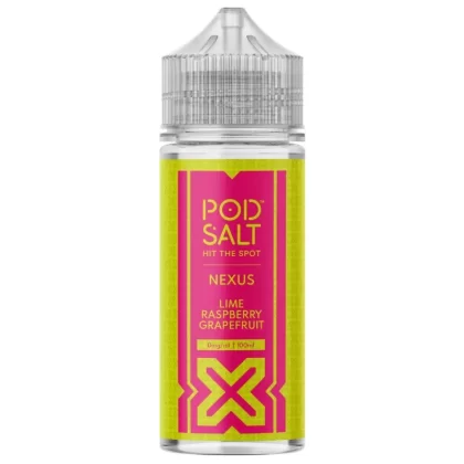 POD SALT NEXUS LIME RASPBERRY GRAPEFRUIT 100ML SHORTFILL E-LIQUID - Ecigpremium