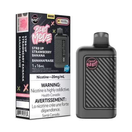 Flavour Beast BEAST MODE 8K – Str8 Up Strawberry Banana Ice
