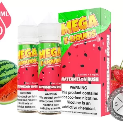Watermelon Rush MEGA E-LIQUIDS 2x60ml