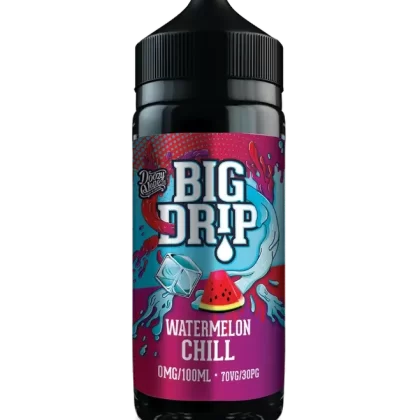 WATERMELON CHILL E LIQUID BY BIG DRIP – DOOZY VAPE 100ML 70VG