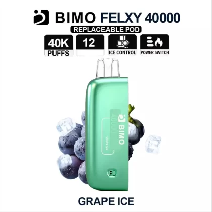 BIMO Felxy 40000 Pod – Grape Ice - Vape Store