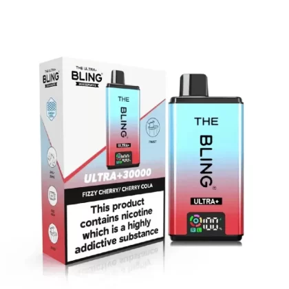 The Bling Ultra Plus 30K Vape Kit Fizzy Cherry / Cherry Cola - Nicotine Strength#20mg (5E5322)