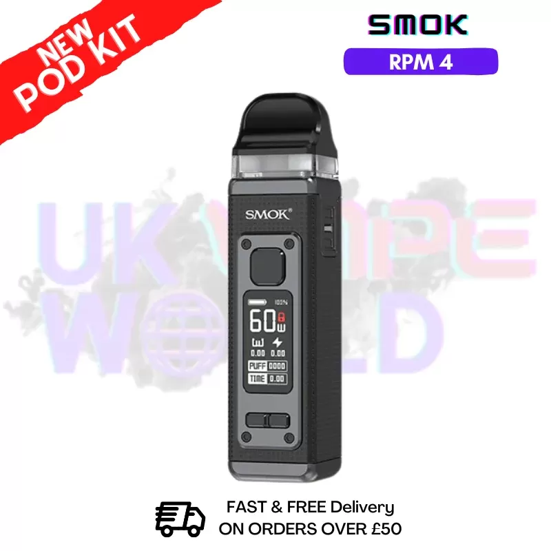 Black Smok Rpm 4 Pod Kit + Free Nic Salt