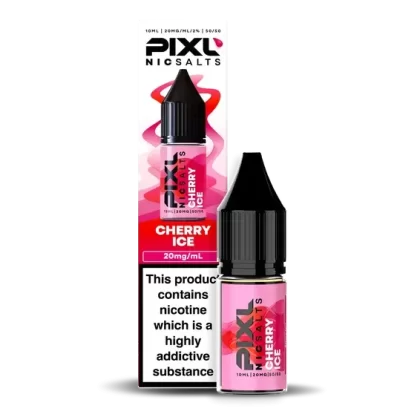 Cherry Ice PIXL Nic Salt E-Liquid – 10mg & 20mg | 10ml Bottle | 5 or 10 Pack Options