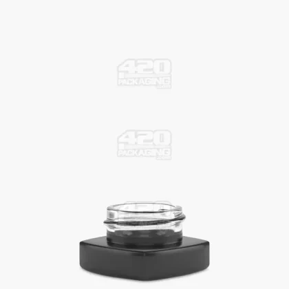 Matte Black Glass Pillow Concentrate Jar | 32mm – 5mL – 250 Count - Ejuicewarehouse