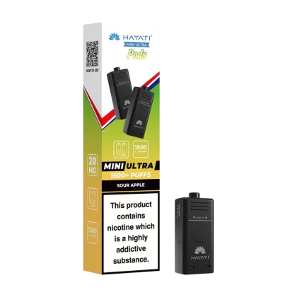 Sour Apple Hayati Mini Ultra Refill Pack - 20mg - Vape Product
